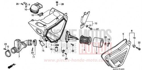 AIR CLEANER NX125K de 1989